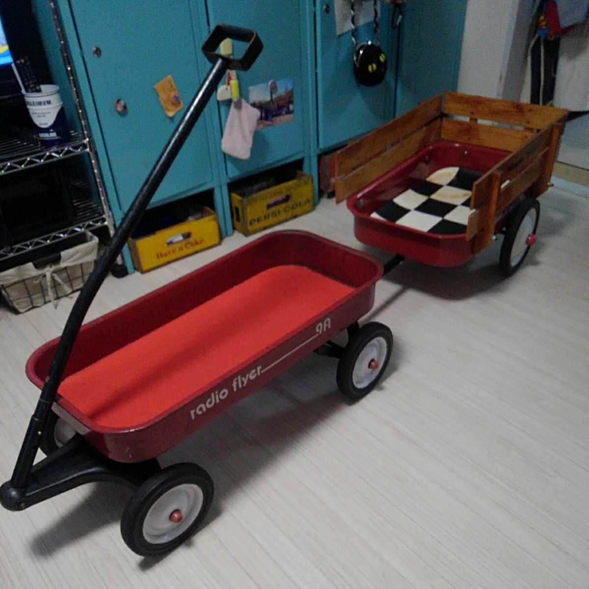 旧ロゴ ビンテージ ラジオフライヤー radio flyer クラシック ワゴン カート 牽引 トレーラー USA アメリカ製 レトロ レア
