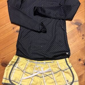Hurley ラッシュガード&ボードショーツ 2点セット Sサイズ xsサイズ