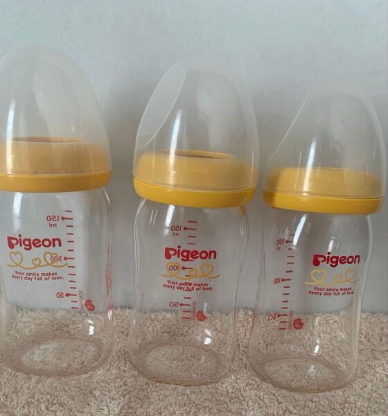 ピジョン 母乳実感 哺乳瓶 ガラス製 160ml 3本セット