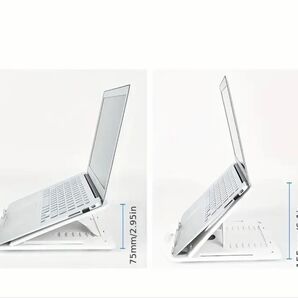 角度調可能 ノートPCスタンドマルチアングル回転ABS製熱放散 デスクマウント