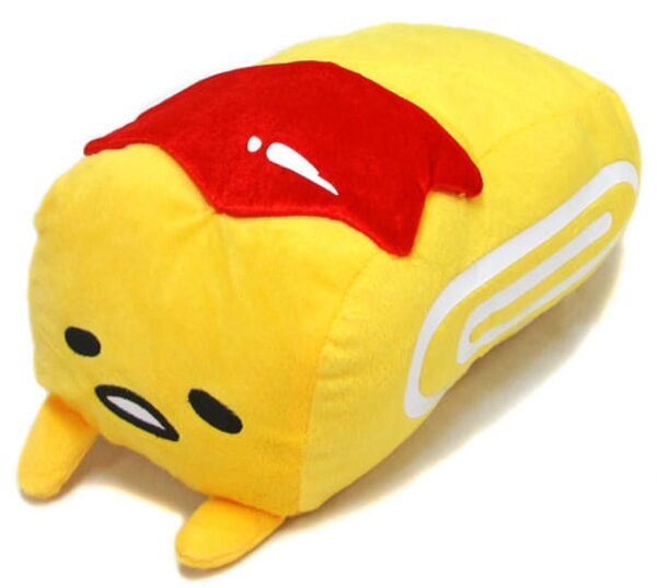 ぐでたま 積める!卵焼き ケチャップ BIG ぬいぐるみ クッション サンリオ