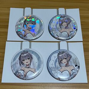 一番くじ ホロライブ Wedding Dress Style 缶バッジ賞 白銀ノエル 通常ver ホログラムver セット