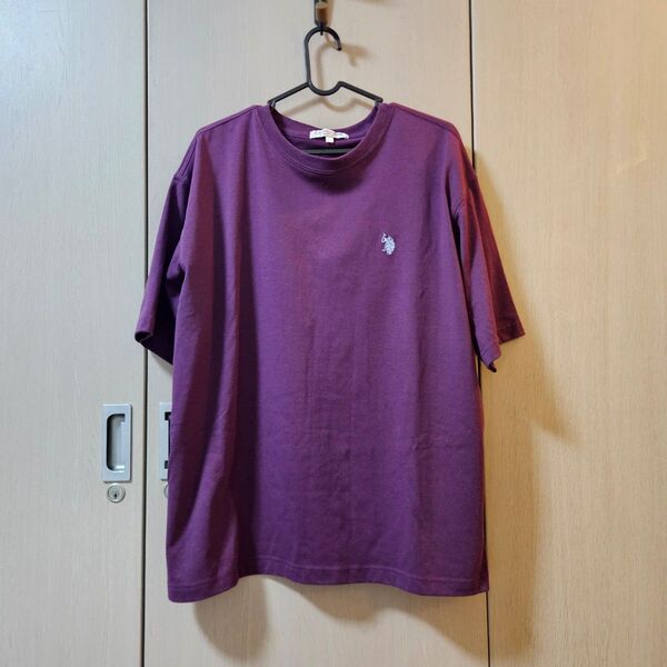 U.S.POLO ASSN. Tシャツ Lサイズ パープル ラルフローレン似