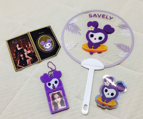★クーポン使用500円オフ可★ TWICE JYP POPUP ポップアップストア サブリー サナ うちわ その他 グッズセット