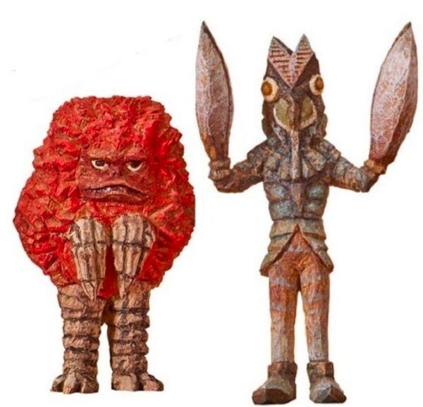 はしもとみおのウルトラ怪獣彫ってみた 2種 ピグモン バルタン星人 ガチャ フィギュア ガチャ