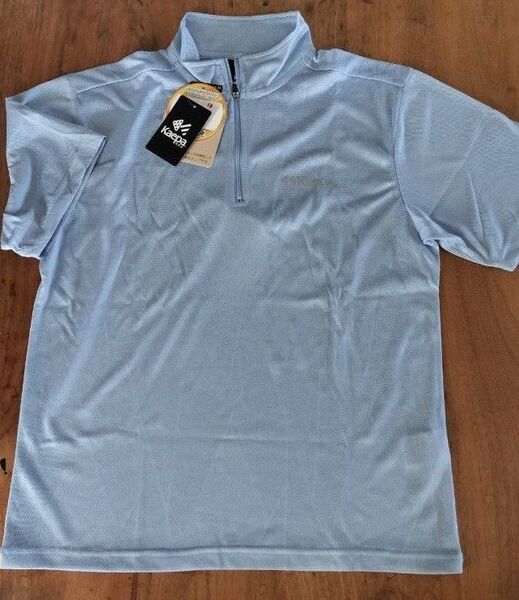 新品未使用品 Kaepa ハーフジップ 半袖 UVカット 吸水速乾 M ゴルフウェア メンズ