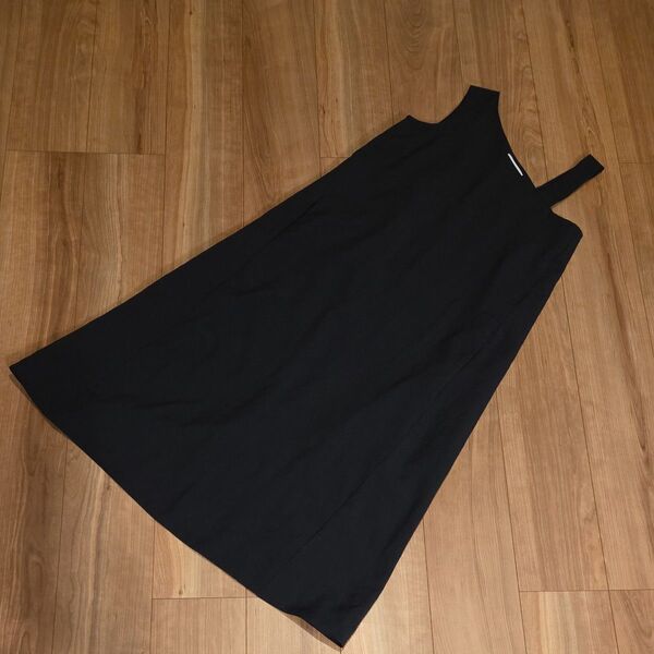 アズールバイマウジー AZULBYMOUSSY ワンショルダー ロングワンピース ブラック