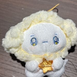白いぬいぐるみlittle fluffy friends twinkle sheep マスコット