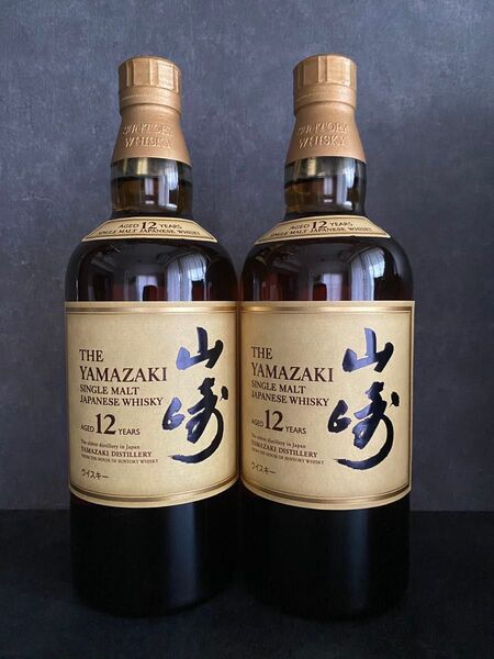 サントリーシングルモルトウイスキー《山崎12年》700ml 2本