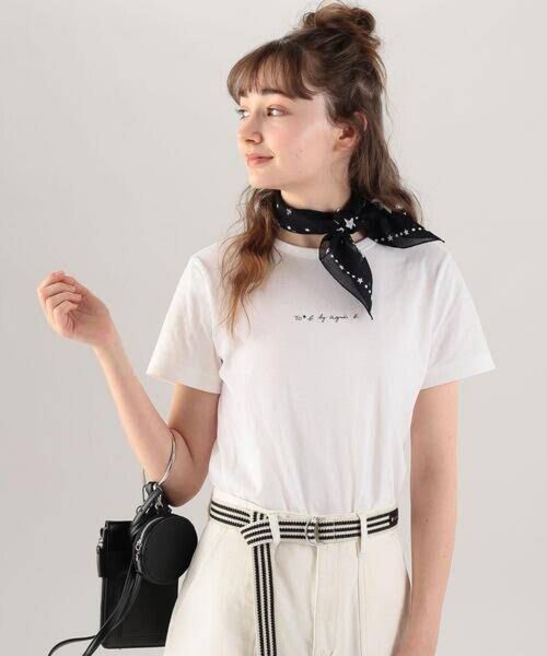 tob by agnes b Tシャツ 半袖 トゥービー バイ アニエスベー カットソー ホワイト かわいい 未使用 新品