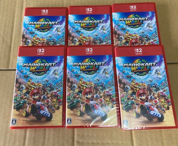 マリオカート ワールド Switch 2 新品未開封シュリンク付き 6枚セット