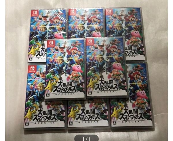 大乱闘スマッシュブラザーズ Nintendo Switch 8個 セット 新品未開封 シュリンク付き Switch ソフト