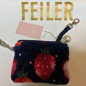 フェイラー ストロベリードット キー&カードポーチ 新品未使用品