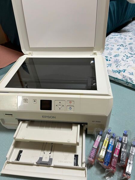 ジャンク EPSON EP-709A ライトシアン読み込まない インクジェット複合機 インクジェットプリンター プリンター