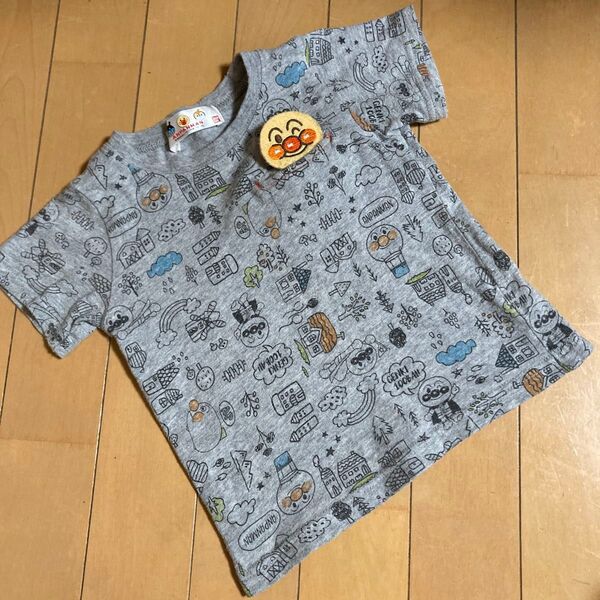 アンパンマン Tシャツ 90cm 飛び出す 仕掛け ポケット あんぱんまん 半袖 シャツ