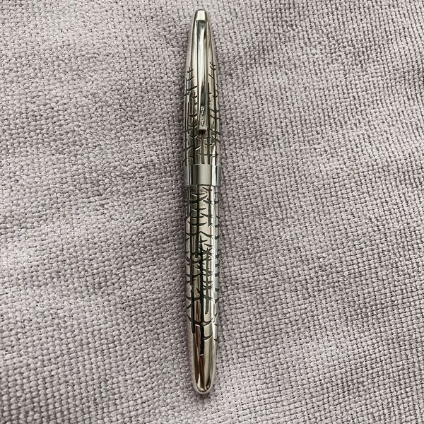PILOT パイロット 万年筆 エリート シルバーン 冬木立 カスタム ペン先 K18 スターリングシルバー
