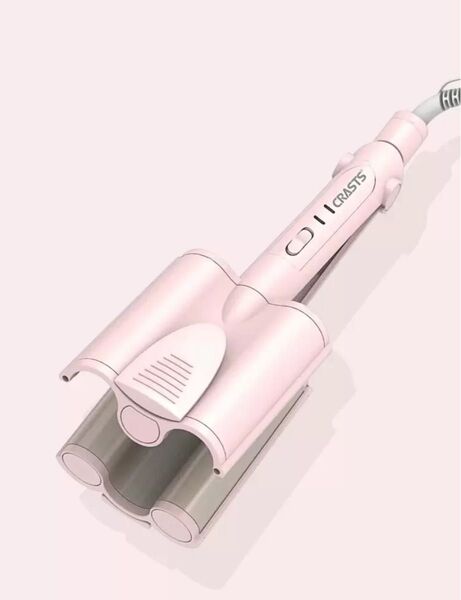 CRAST自動巻きヘアアイロン ピンク 1個 ピンク ヘア ロール スティック モダン ビッグ カール ヘアカーラー