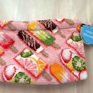 ラブラリーバイフェイラー アイスポップ アイスキャンディー マチ付き巾着 巾着ポーチ 新品タグ付き