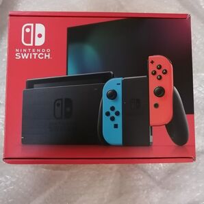 美品 Nintendo Switch Joy-Con (L)ネオンブルー/(R)ネオンレッド 小型 パッケージ 新モデル