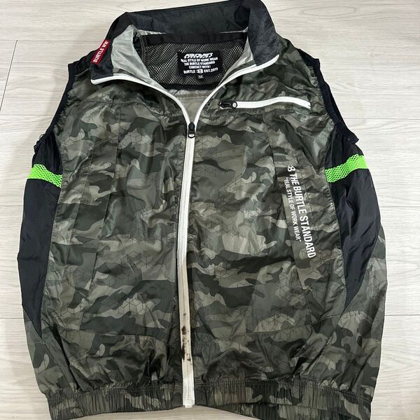 BURTLE バートル 空調服 作業服 M 迷彩 ベスト