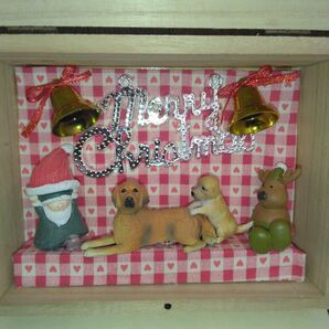 ラブラドールレトリバーボックス メリークリスマス ハンドメイド