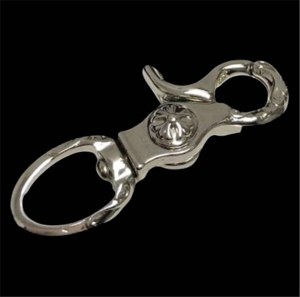 真鍮 シルバー キーホルダー キーリング カラビナ アンティーク風 アクセサリー