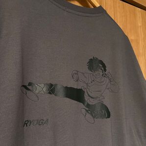 新品☆タグ付き らんま1/2 Tシャツ L メンズ pちゃん 良牙 チャコールグレー