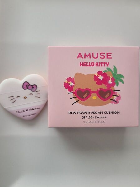 AMUSE アミューズ キティ クッションファンデーション 01 ピュア ハローキティ 日焼けキティ パフ付き