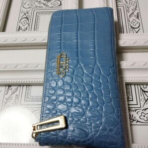 COCOCELUX GOLD ココセリュックスゴールド★長財布★ラウンドファスナー★ブルージーン