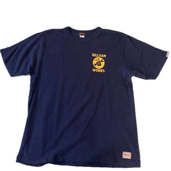 BILLVAN ヘビーTシャツ ネイビー USAコットン サイズXL 古着