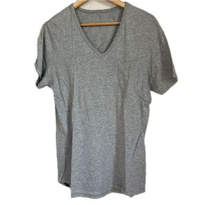 deham VネックポケットTシャツ グレー メンズ