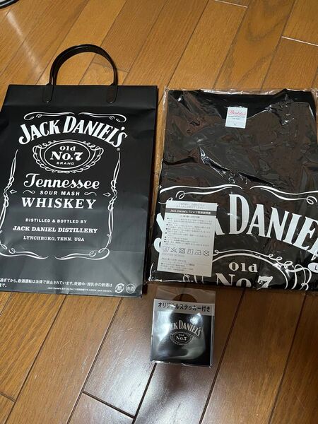 ジャックダニエル Tシャツ Lサイズ 紙袋 ステッカー
