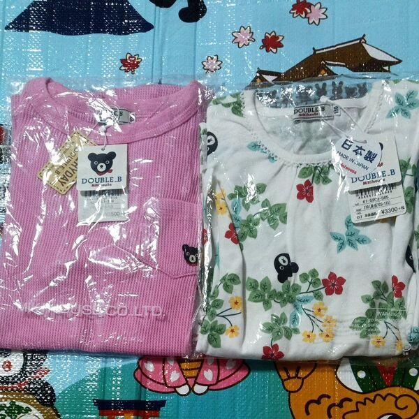 新品 タグ付き ミキハウス DOUBLE-B ダブルB 110サイズ 120サイズ 長袖 半袖 Tシャツ