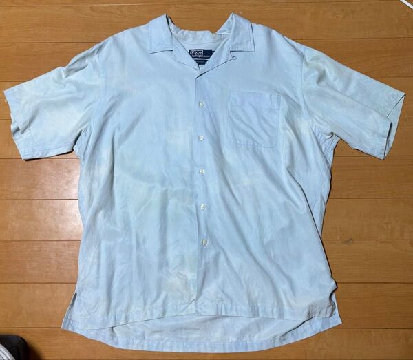 Ralph Lauren caldwell ラルフローレン オープンカラー シルク 半袖シャツ コットン シャツ 半袖