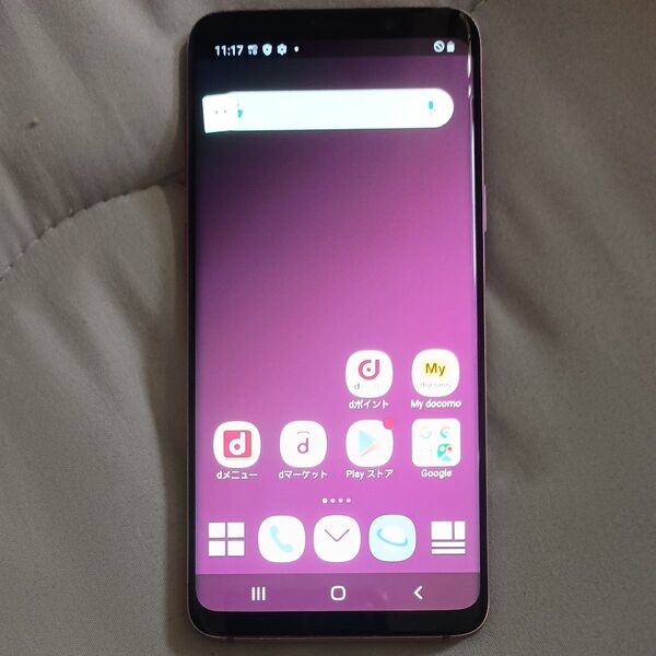 Galaxy s9 ドコモ版 シムロック解除済み 背面割れ クリアケース付き