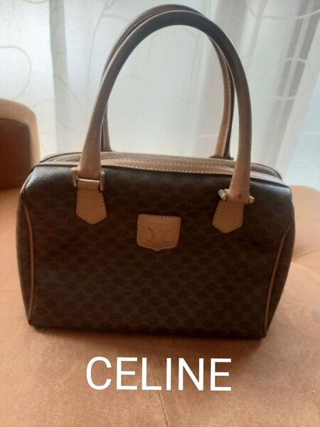 CELINE セリーヌ マカダム ハンドバッグ ミニボストン