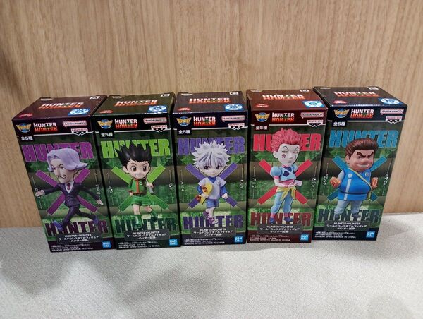 5種 HUNTER×HUNTER ワールドコレクタブルフィギュア ハンター試験 ゴン キルア ヒソカ サトツ トンパ