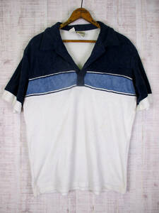 70's　ヴィンテージ　KENNINGTON　パイルシャツ　半袖　M　#mtv-23