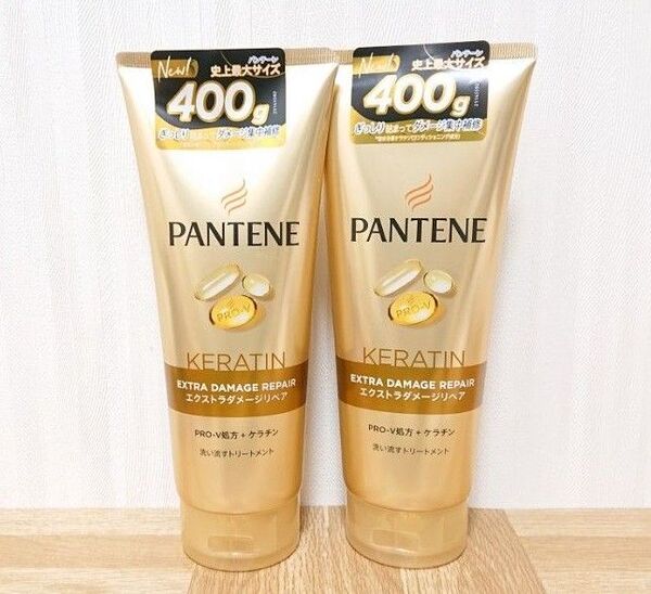 P&G パンテーン エクストラダメージリペア 洗い流すトリートメント 超特大サイズ 400g×2つ