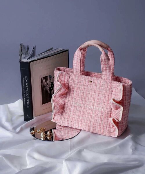 【新品】JILL by JILLSTUART 2Way トートバッグ ショルダーバッグ【24年新作 ツイード生地】pink 1点