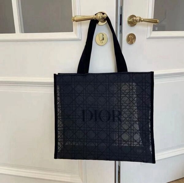 【新品】CHRISTIAN DIOR 会員ポイント限定特典ギフト ブラックレーストートバッグ【Size:41x38x15cm】1点