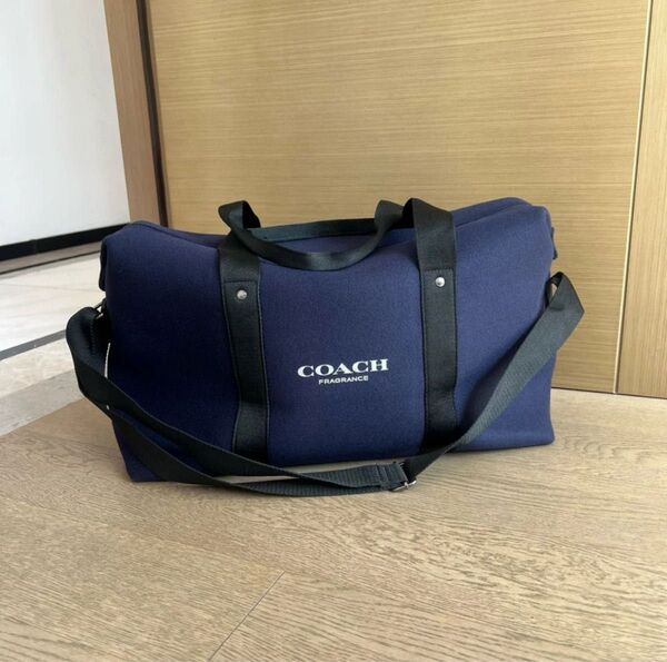 【新品】COACH 会員ポイント限定特典ギフトトラベルバッグ トートバッグ【Size:46x34x20cm】navyblue 1点