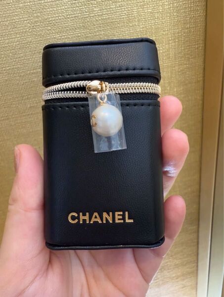 【新品】Chanel Beauty 会員限定特典ギフト 口紅収納ポーチ バッグ【2本用|Size:5x8.5x2.5cm】1点
