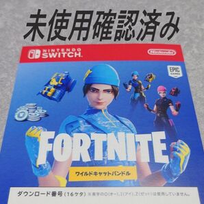 未使用 当日発送 Switch フォートナイト Special スペシャル セット 特典 ワイルドキャットバンドル コード 用紙
