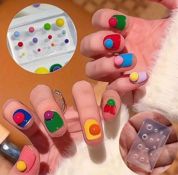 シリコンモールド レジン ジェルネイル ネイルアート ハンドメイド
