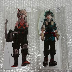 僕のヒーローアカデミア アクリルMEGAフィギュア 緑谷 爆豪 セット