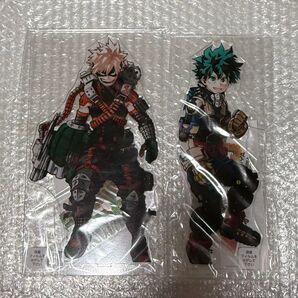 僕のヒーローアカデミア アクリルMEGAフィギュア 緑谷 爆豪 セット