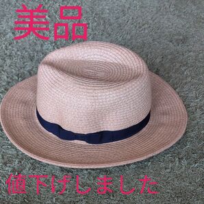 麦わら帽子 リボン付き