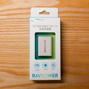 ソフトバンクセレクション RAVPOWER PD 30W USB-C 1ポート 海外対応 急速充電器