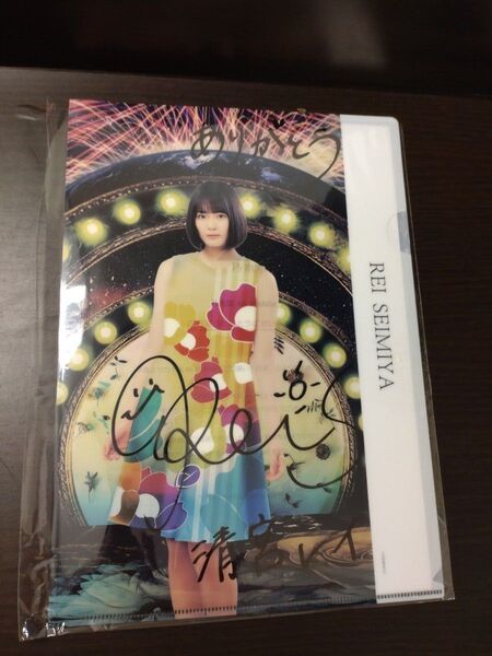清宮レイ(元乃木坂46)直筆サイン入りクリアファイル